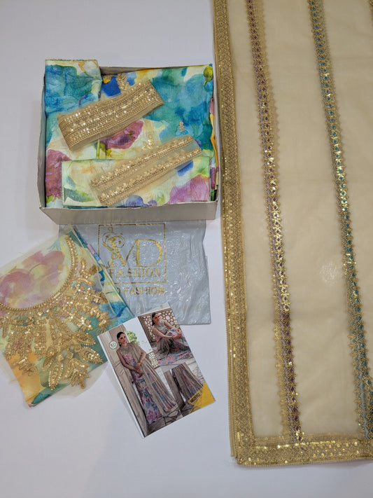 Iznik Multi Luxury Lawn Embroidered 3 Piece Unstitched