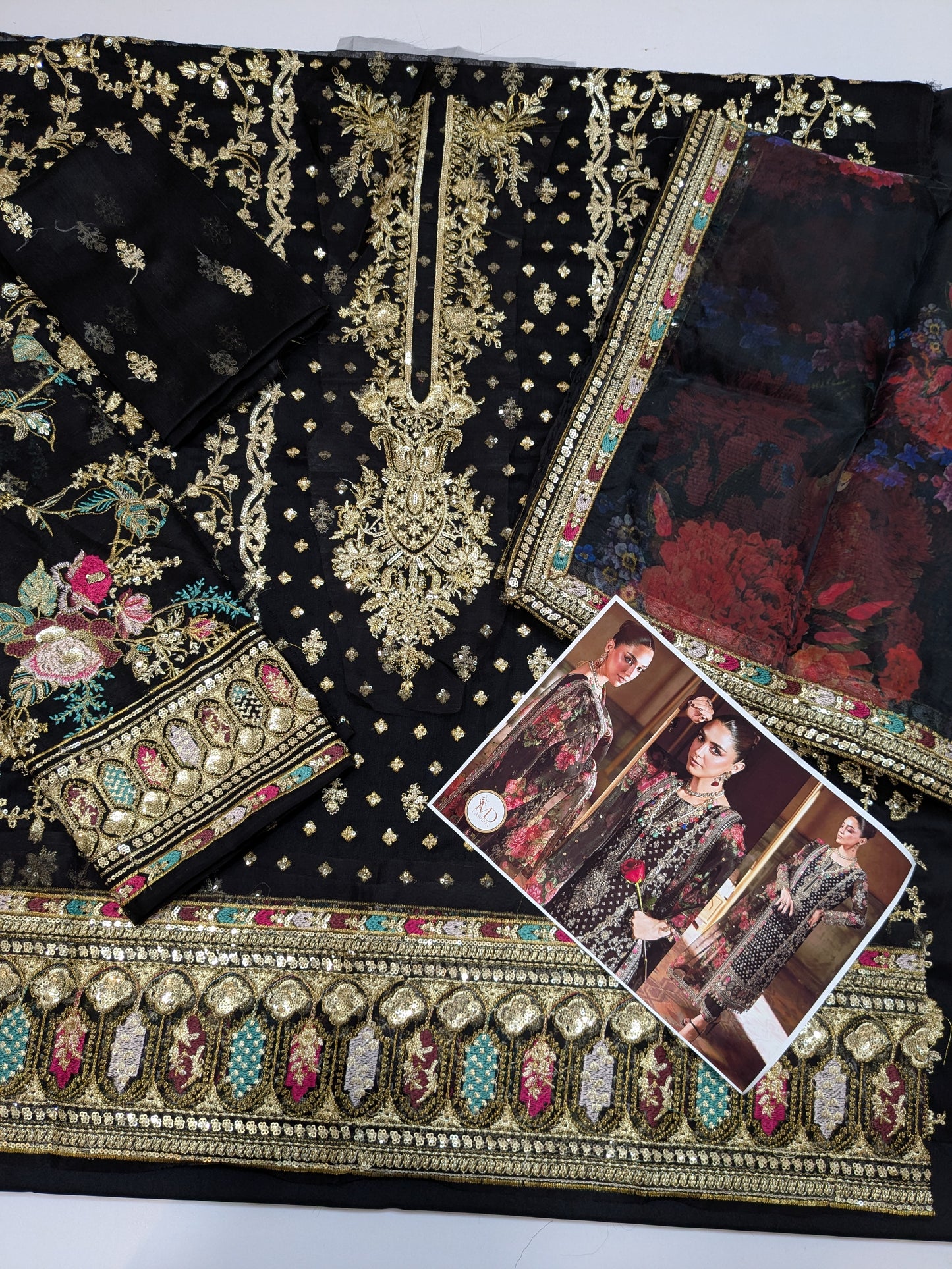 Charisma Maya Ali party wear embroidered