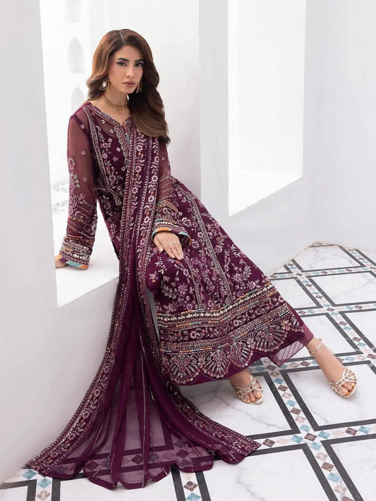 GULAAL INSPIRED CHIFFON HAND EMBELLISHED DRESS
