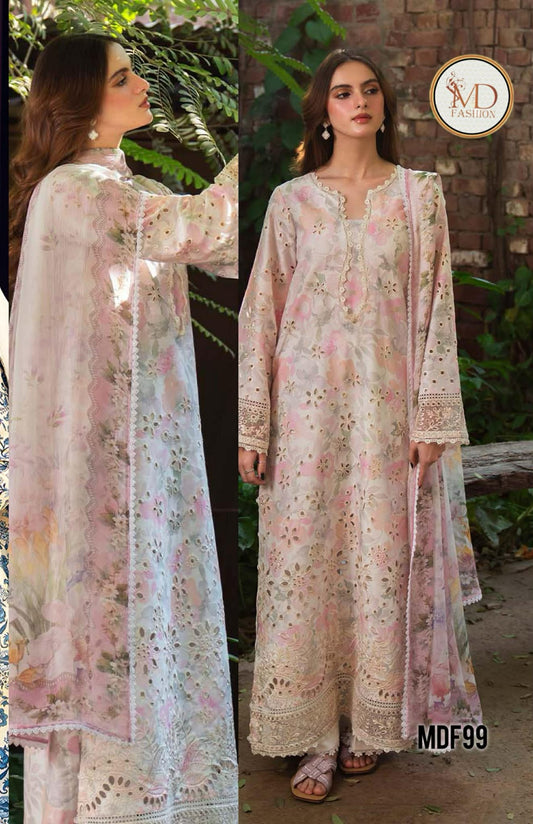 NEESHAY LAWN PRINKARI EMBROIDERED 3ps