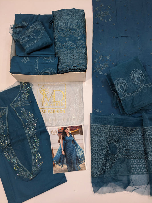 NUREH KHUAWB PREMIUM LAWN WITH PURE CHIFFON