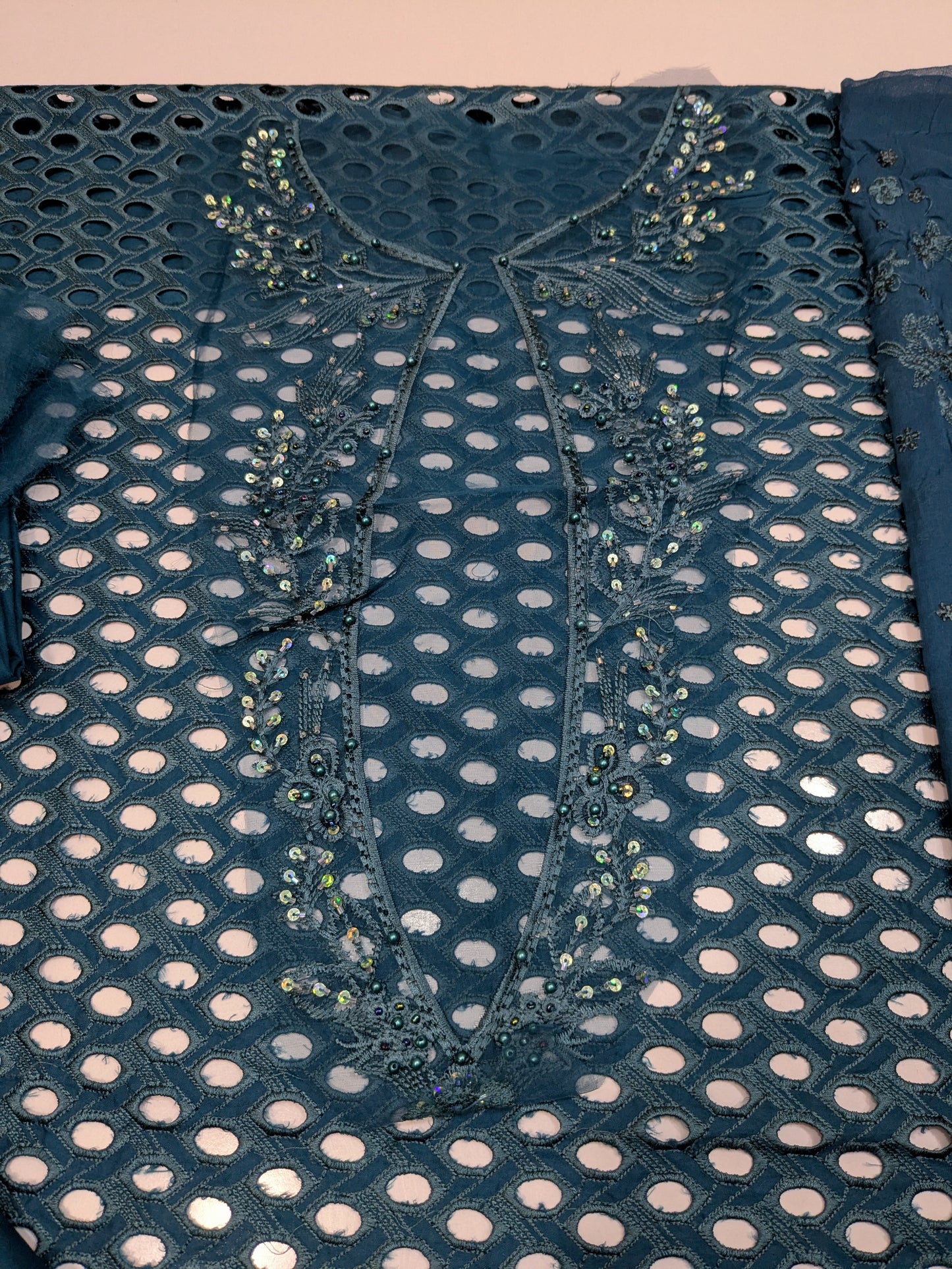 NUREH KHUAWB PREMIUM LAWN WITH PURE CHIFFON