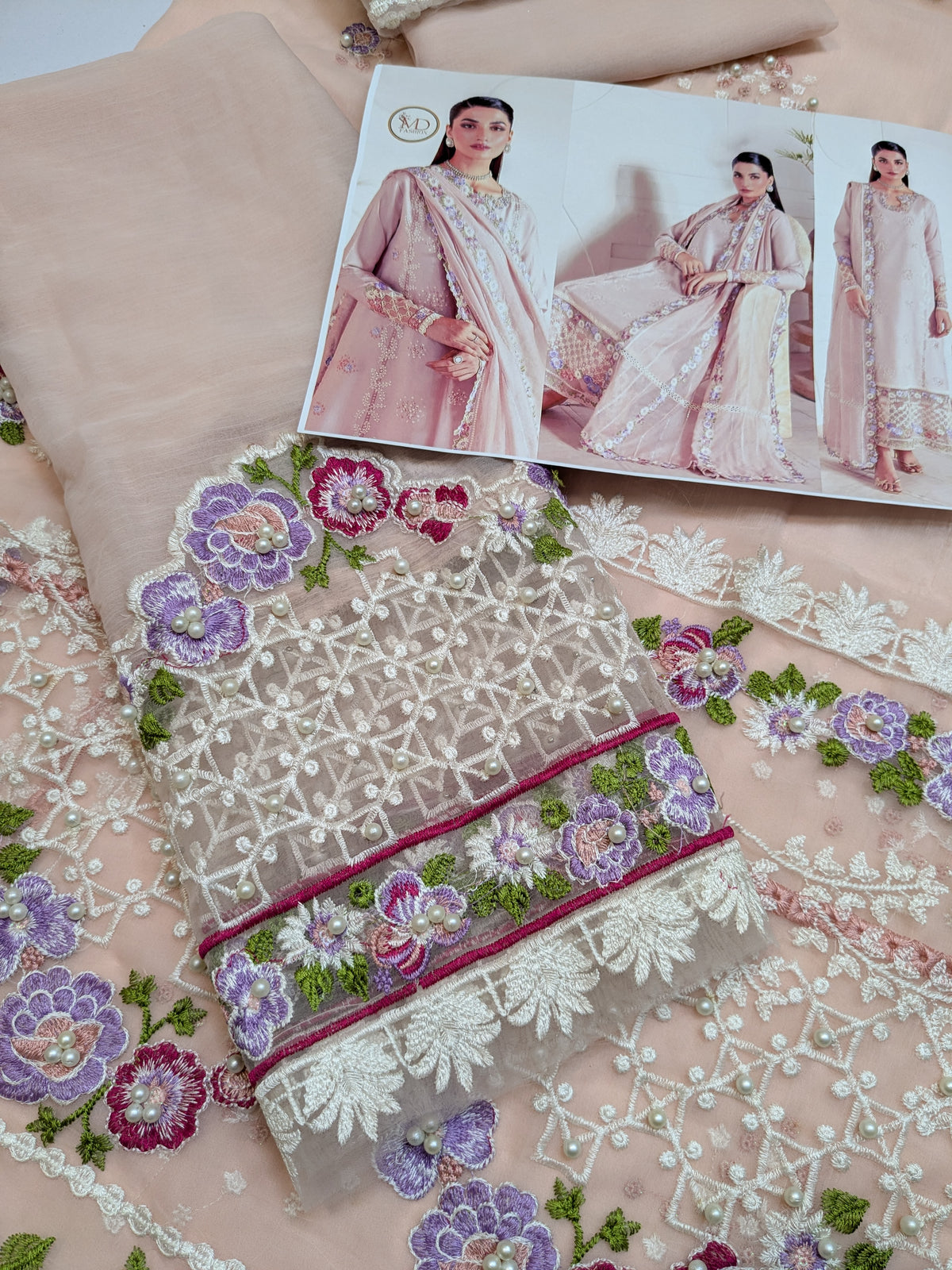 MUSHQ INSPIRED ZARMINAY POWDER PINK FORMAL WEAR