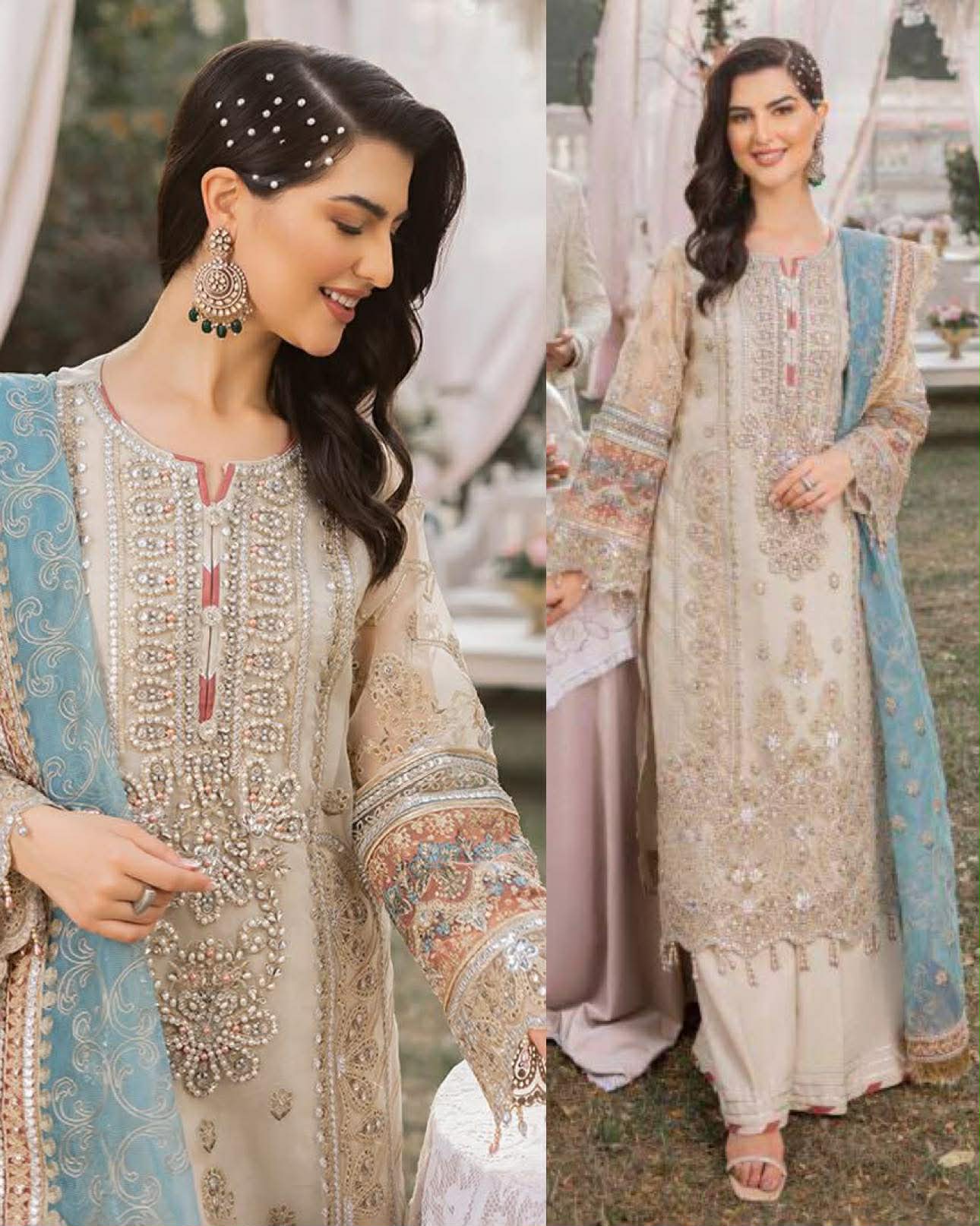 Adan Libas ETHEREAL GRACE Embroidered dress