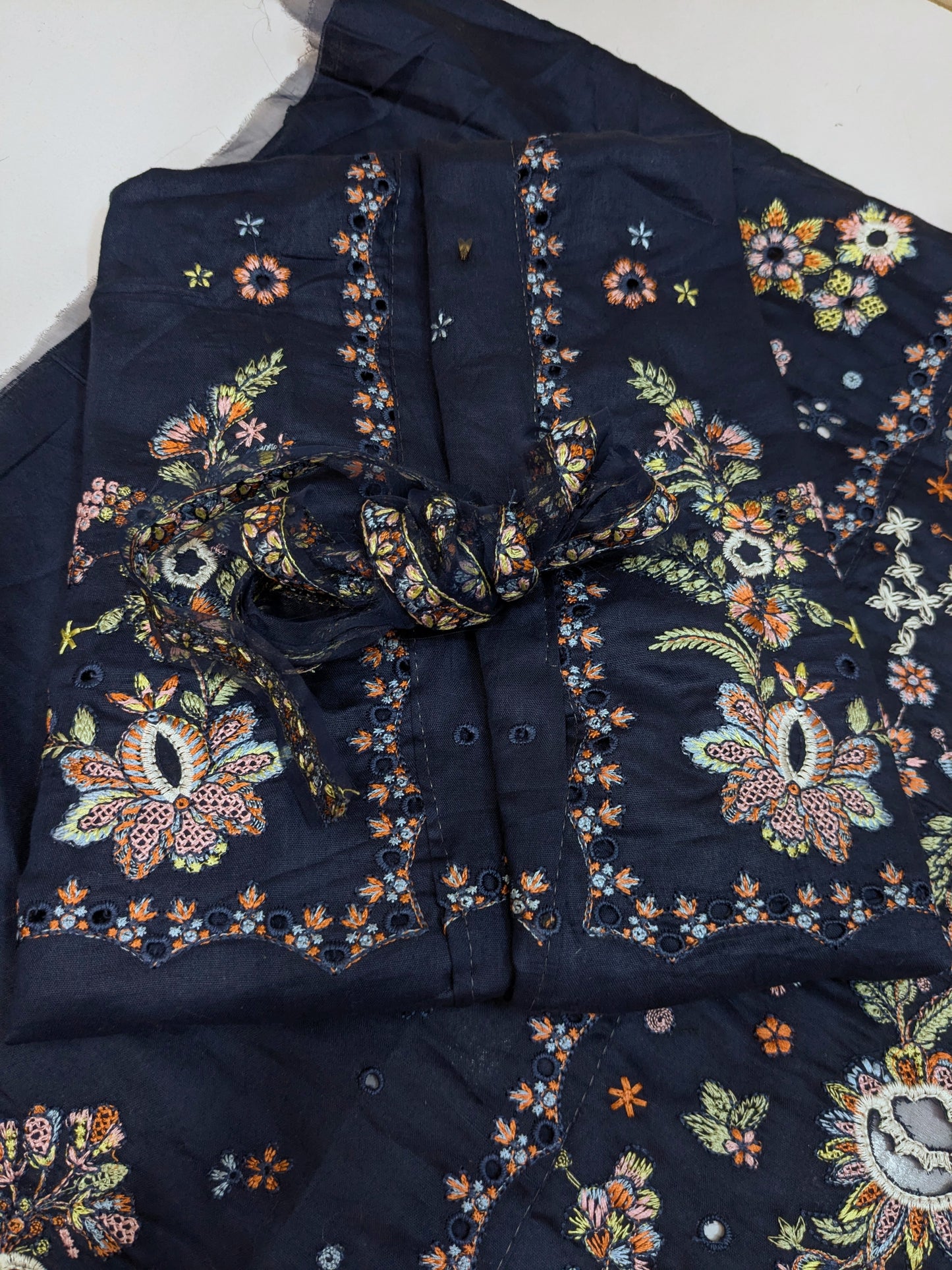 HUSSAIN REHAR LUXURIOUS EMBROIDERED BLUE