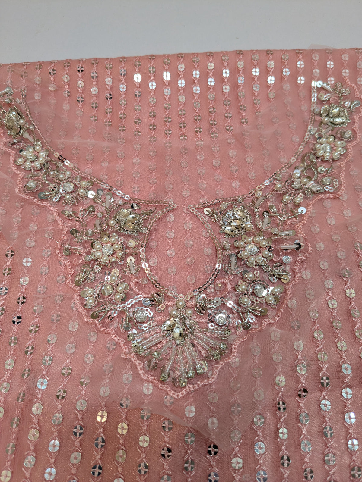 BAROQUE INSPIRED SEQUENCE CHIFFON FORMAL WEAR