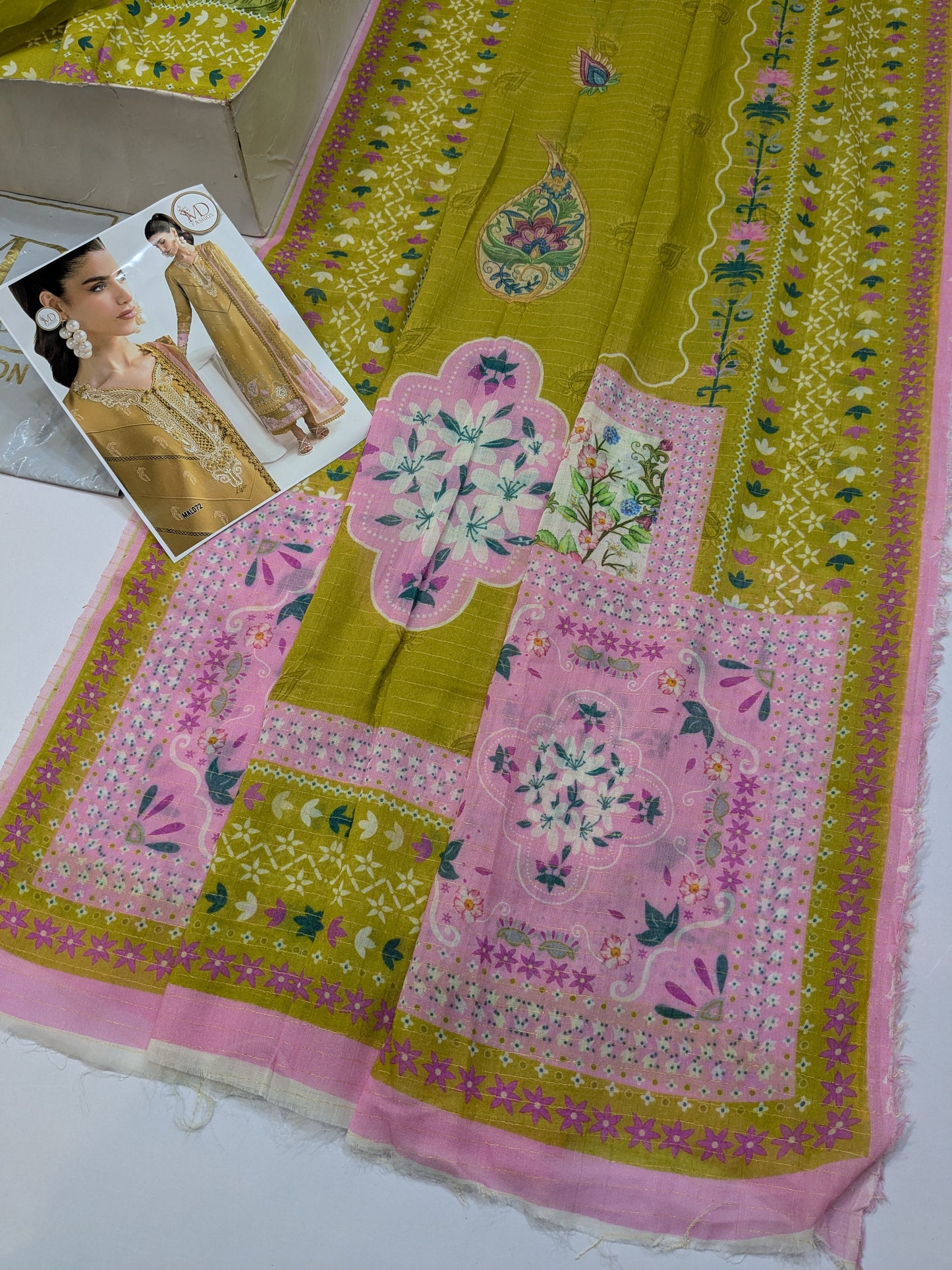 QALAMKAR SIAN DHANI QPRINT EMBROIDERED LAWN