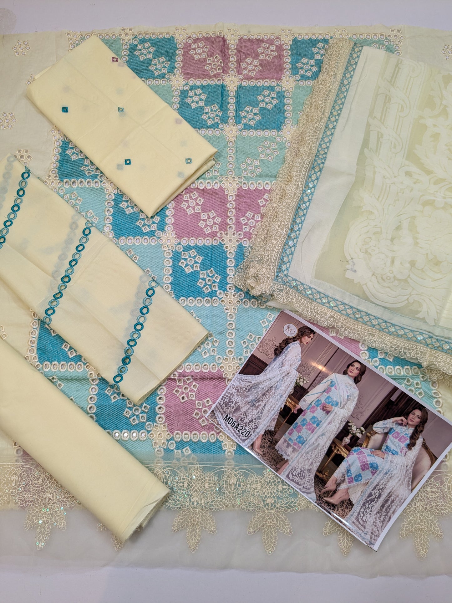 KHUAWB COLLECTION LUXURIES CHIKENKARI LAWN