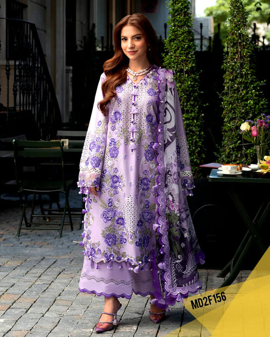 JADE LAVENDER LUXURIOUS LAWN EMBROIDERED