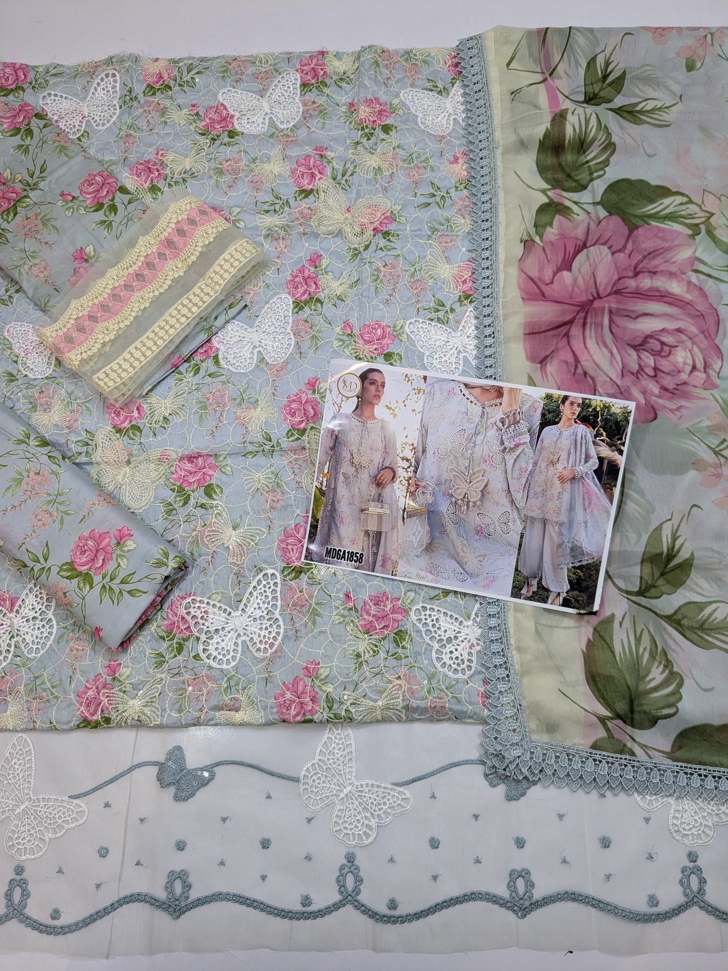MARIA B SKY GREY BUTTERFLY 1A MPRINT