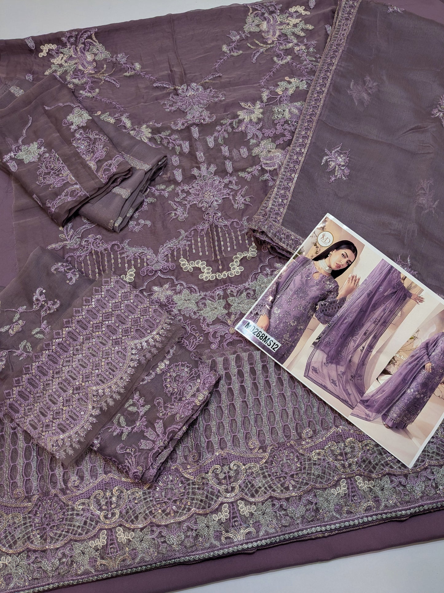 LAVISH INSPIRED CHIFFON EMBROIDERED LUXURIOUS