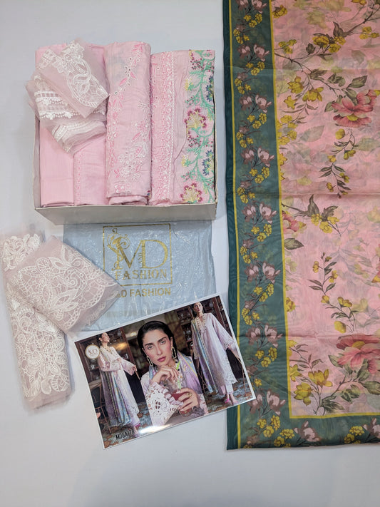 MUSHQ AMMARA CHIKENKARI LAWN EMBROIDERED