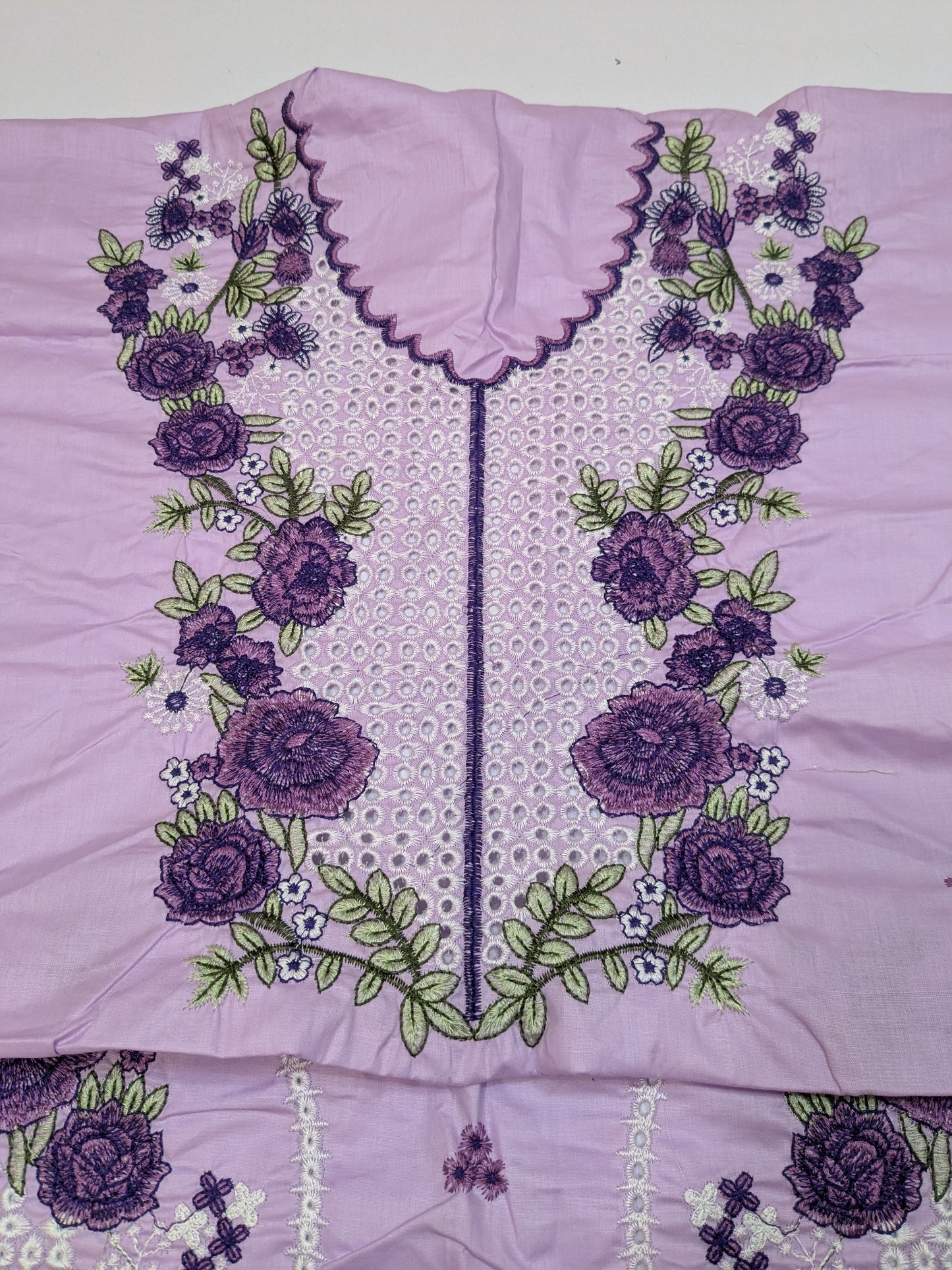 JADE LAVENDER LUXURIOUS LAWN EMBROIDERED