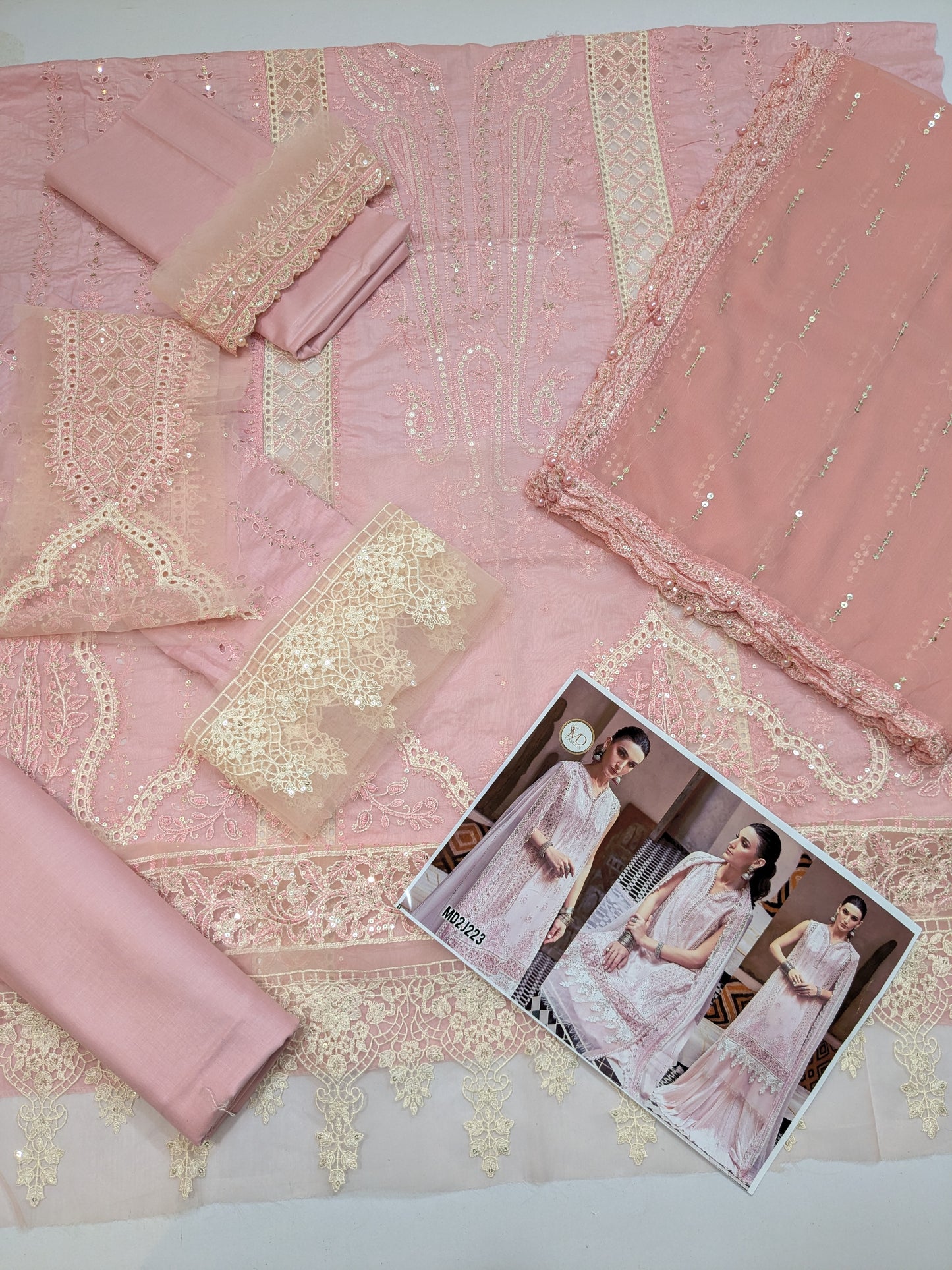 MARIA B LAWN CHIKENKARI LUXURY