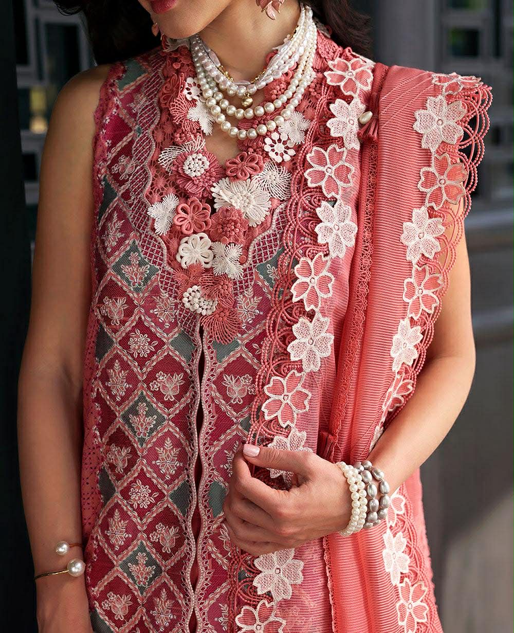 REPUBLIC WOMENSWEAR PEAVY PINK LUXURIOUS LAWN