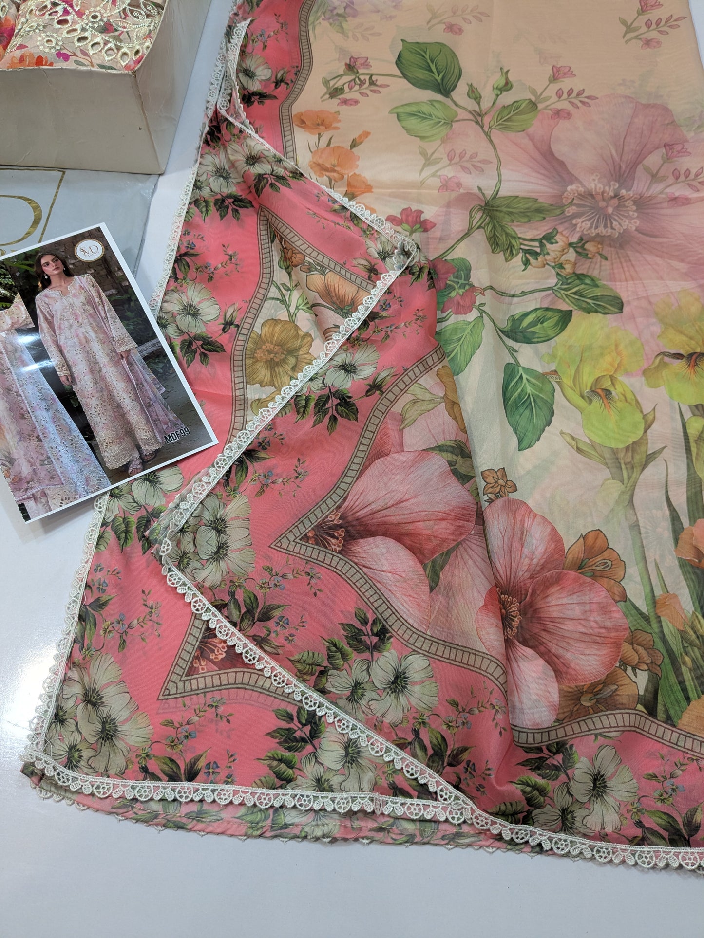 NEESHAY LAWN PRINKARI EMBROIDERED 3ps