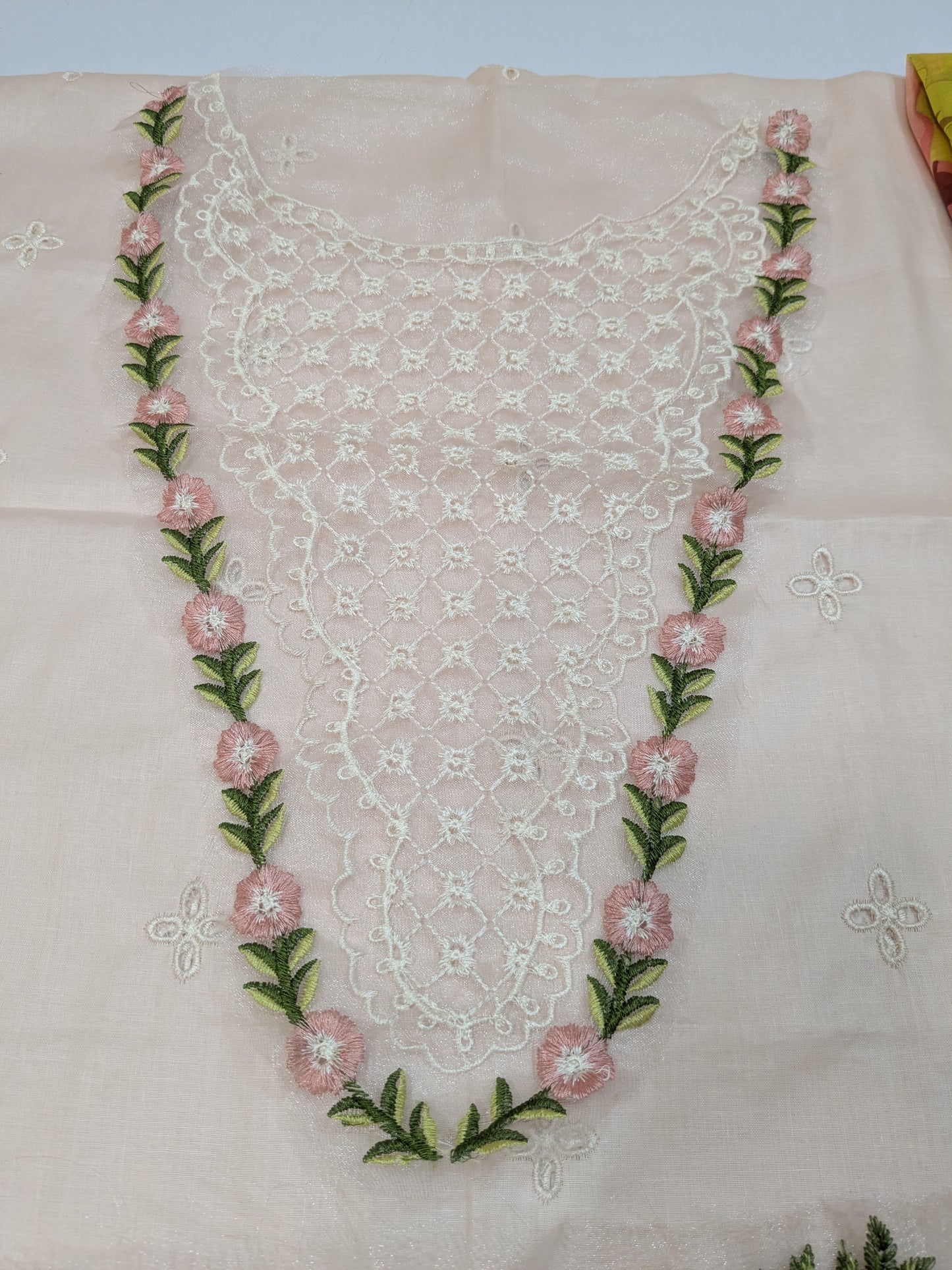 MUSHQ PINK LEMON LUXURIOUS CHIKENKARI LAWN