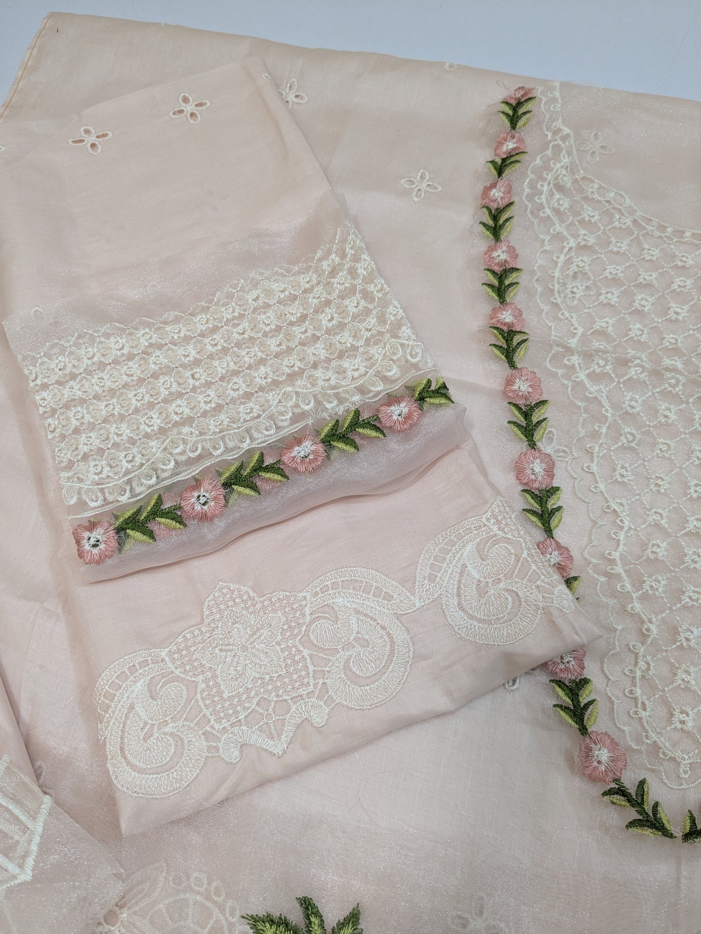 MUSHQ PINK LEMON LUXURIOUS CHIKENKARI LAWN