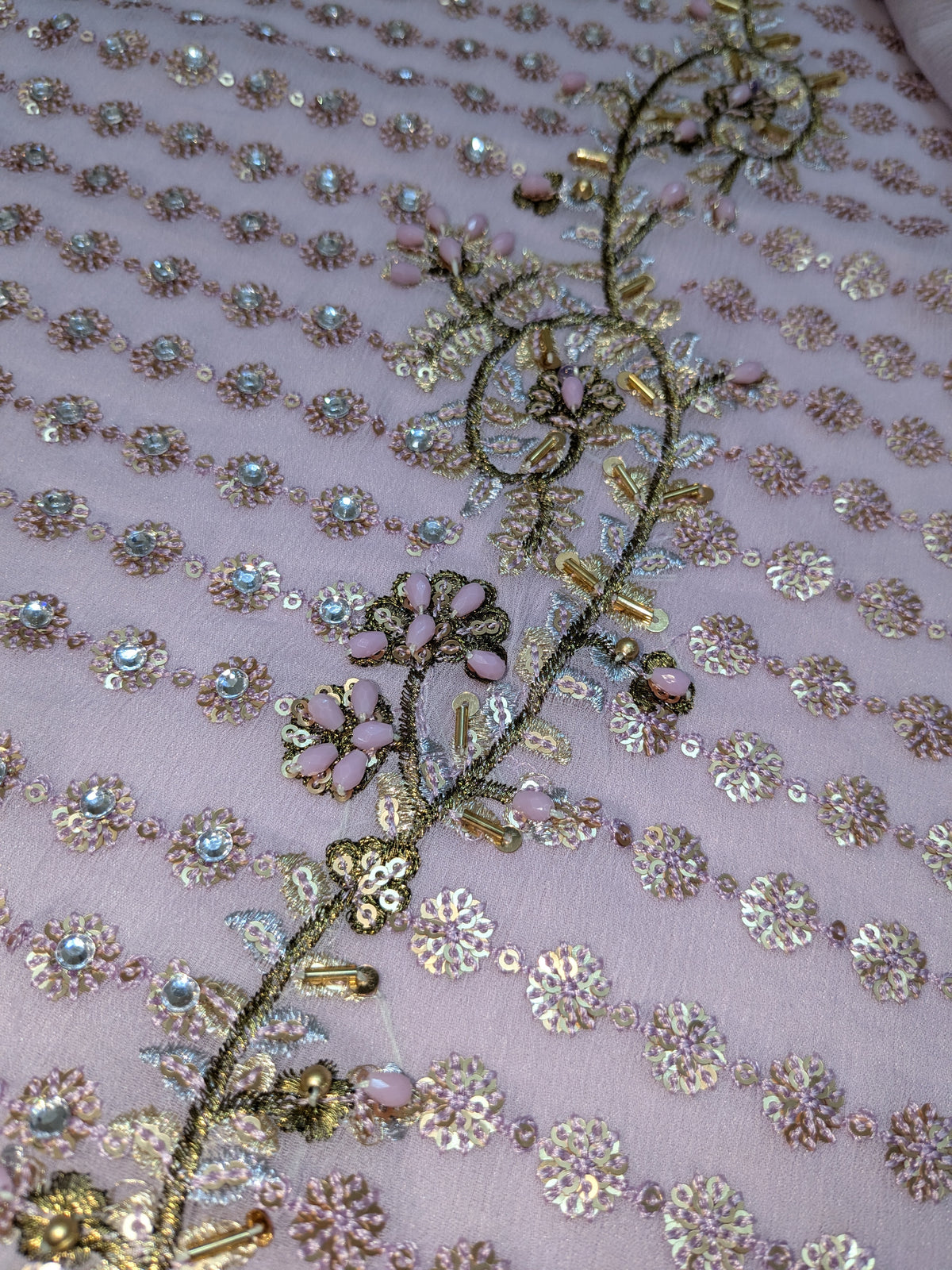 Haris Shakeel Inspired LILAC Bridal Chiffon