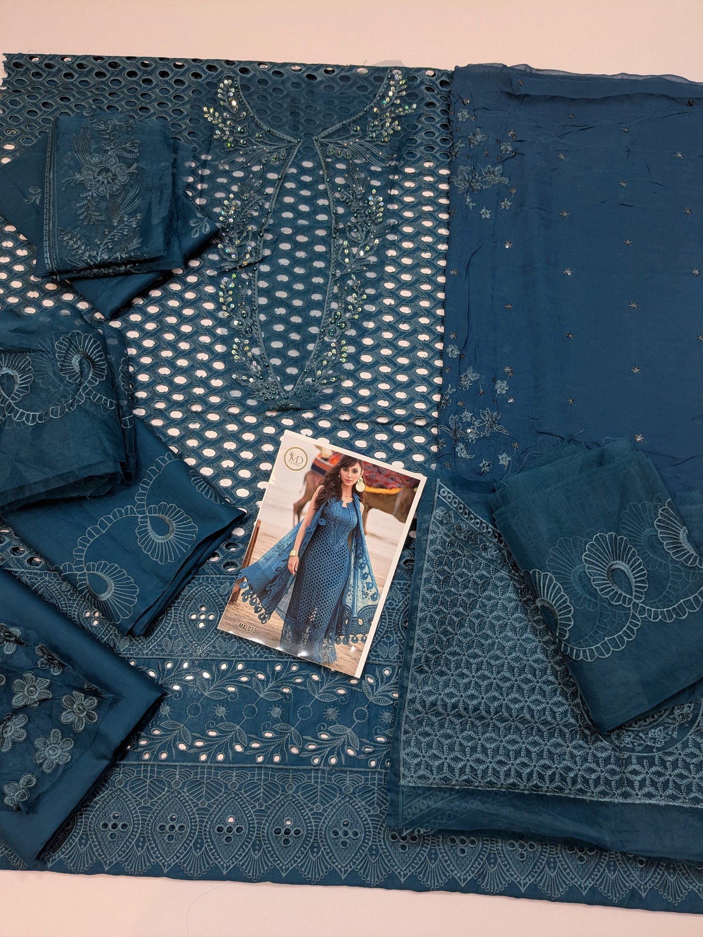 NUREH KHUAWB PREMIUM LAWN WITH PURE CHIFFON