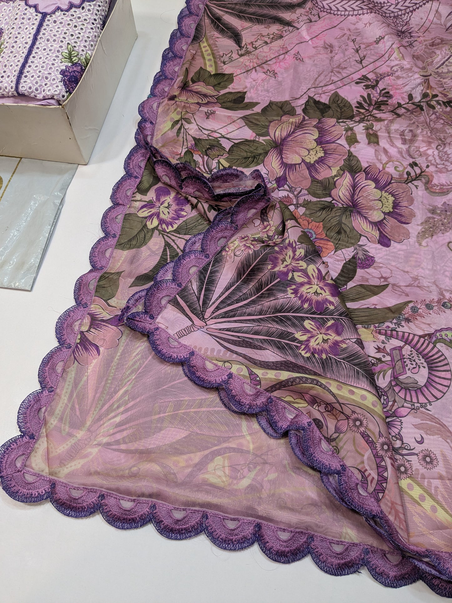 JADE LAVENDER LUXURIOUS LAWN EMBROIDERED