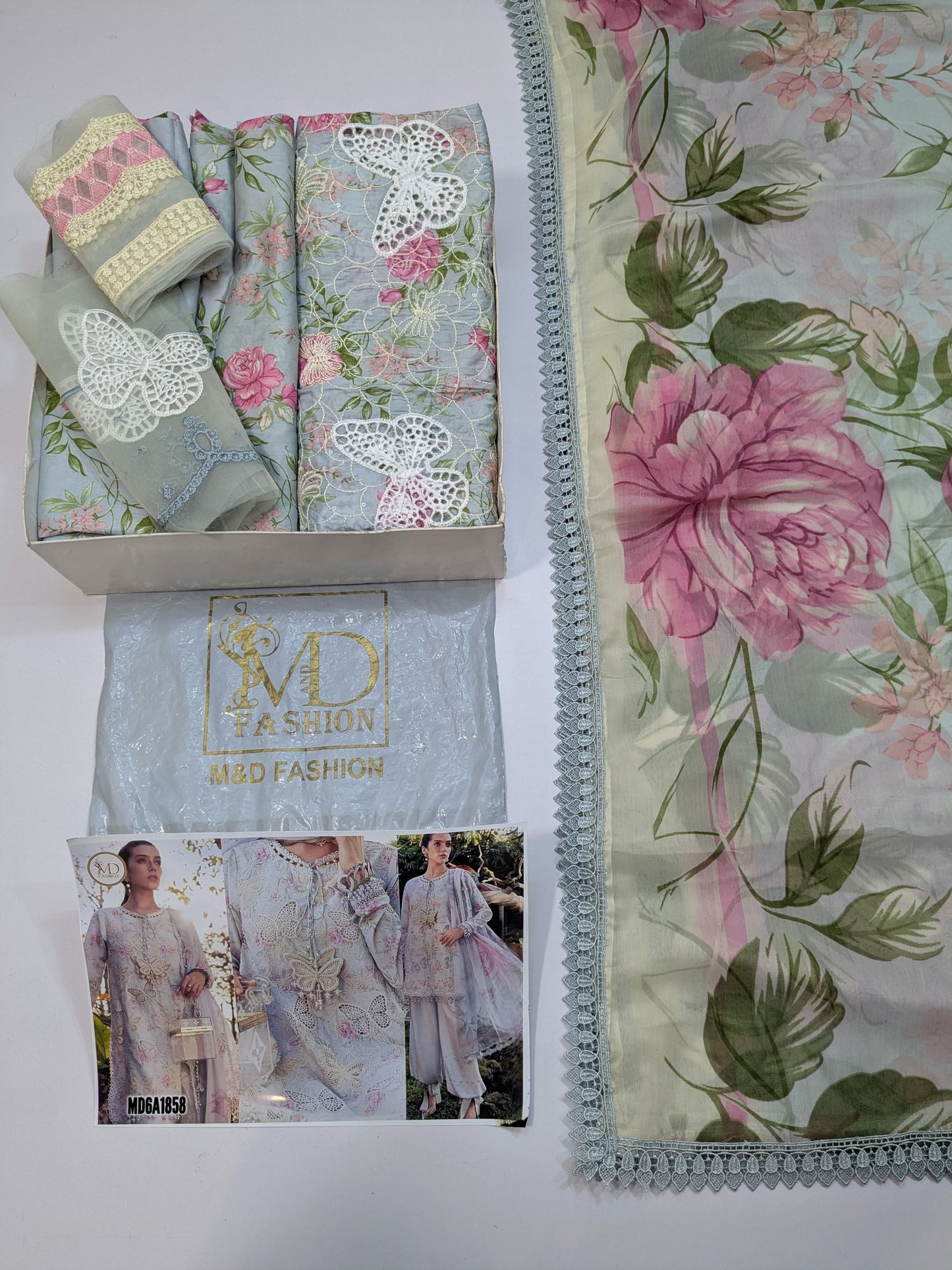 MARIA B SKY GREY BUTTERFLY 1A MPRINT