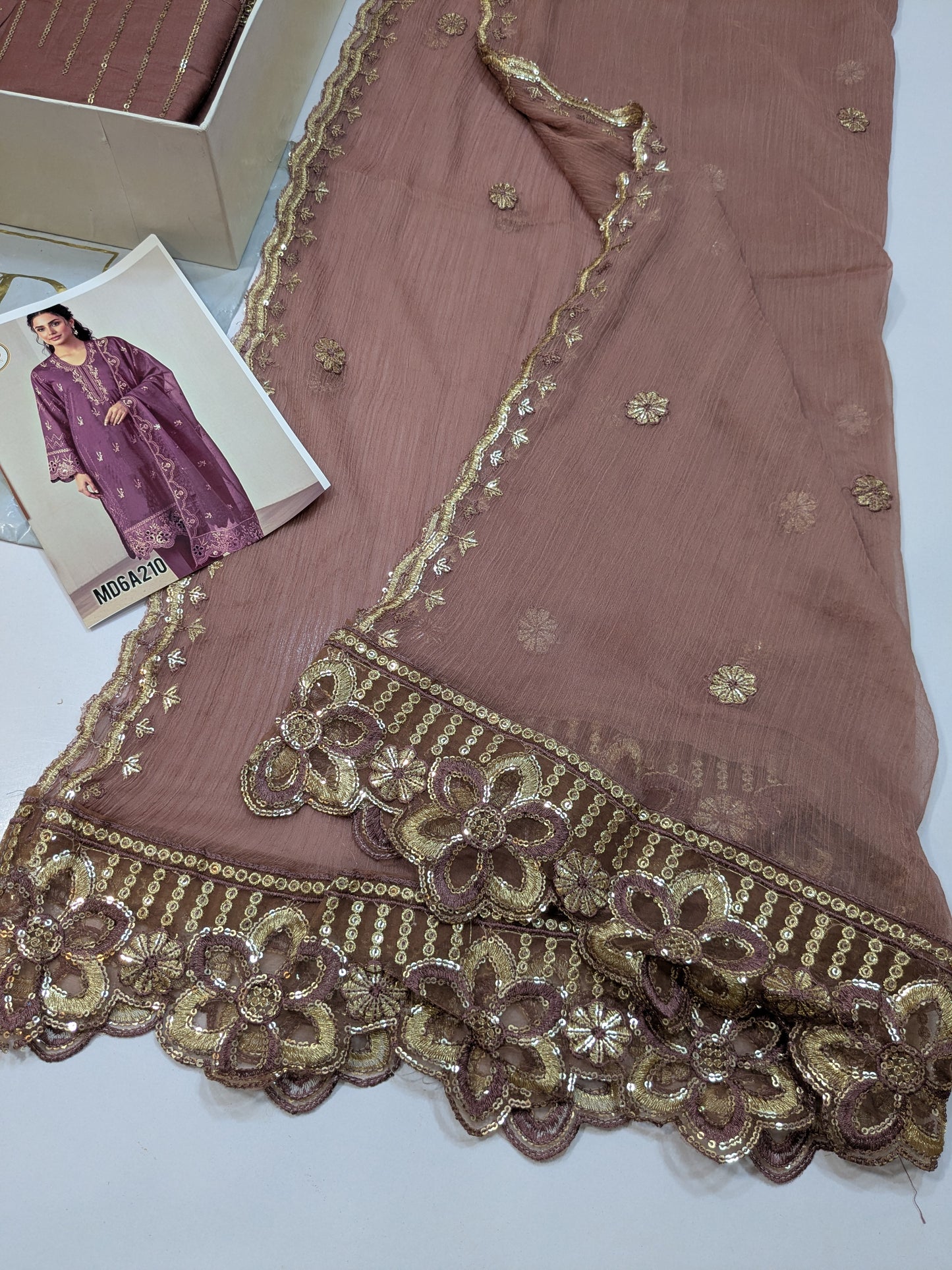 KUAWB COLLECTION DUSTY DARK MAUVE LAWN COTTON