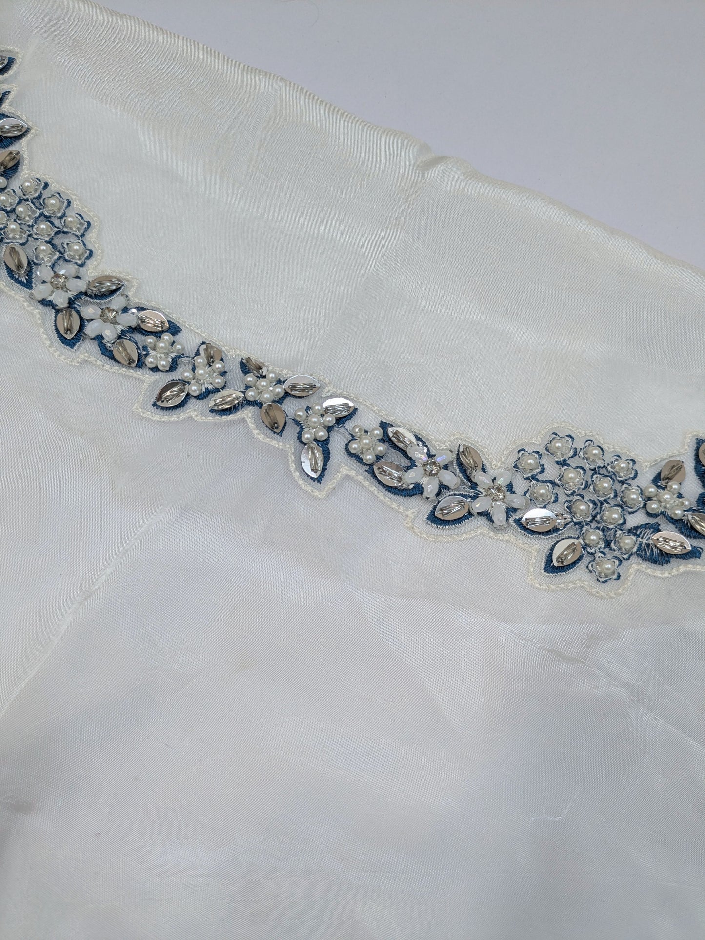 HUSSAIN REHAR VIRELLE PREMIUM RAW SILK HAND EMBELLISHED 3 PIECE UNSTICHED