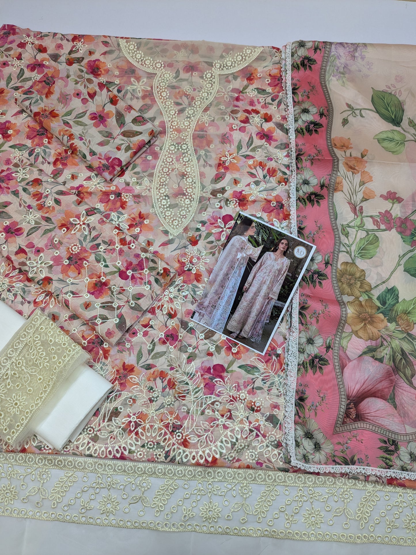 NEESHAY LAWN PRINKARI EMBROIDERED 3ps