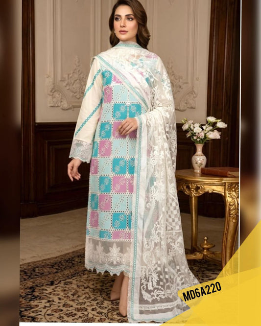 KHUAWB COLLECTION LUXURIES CHIKENKARI LAWN
