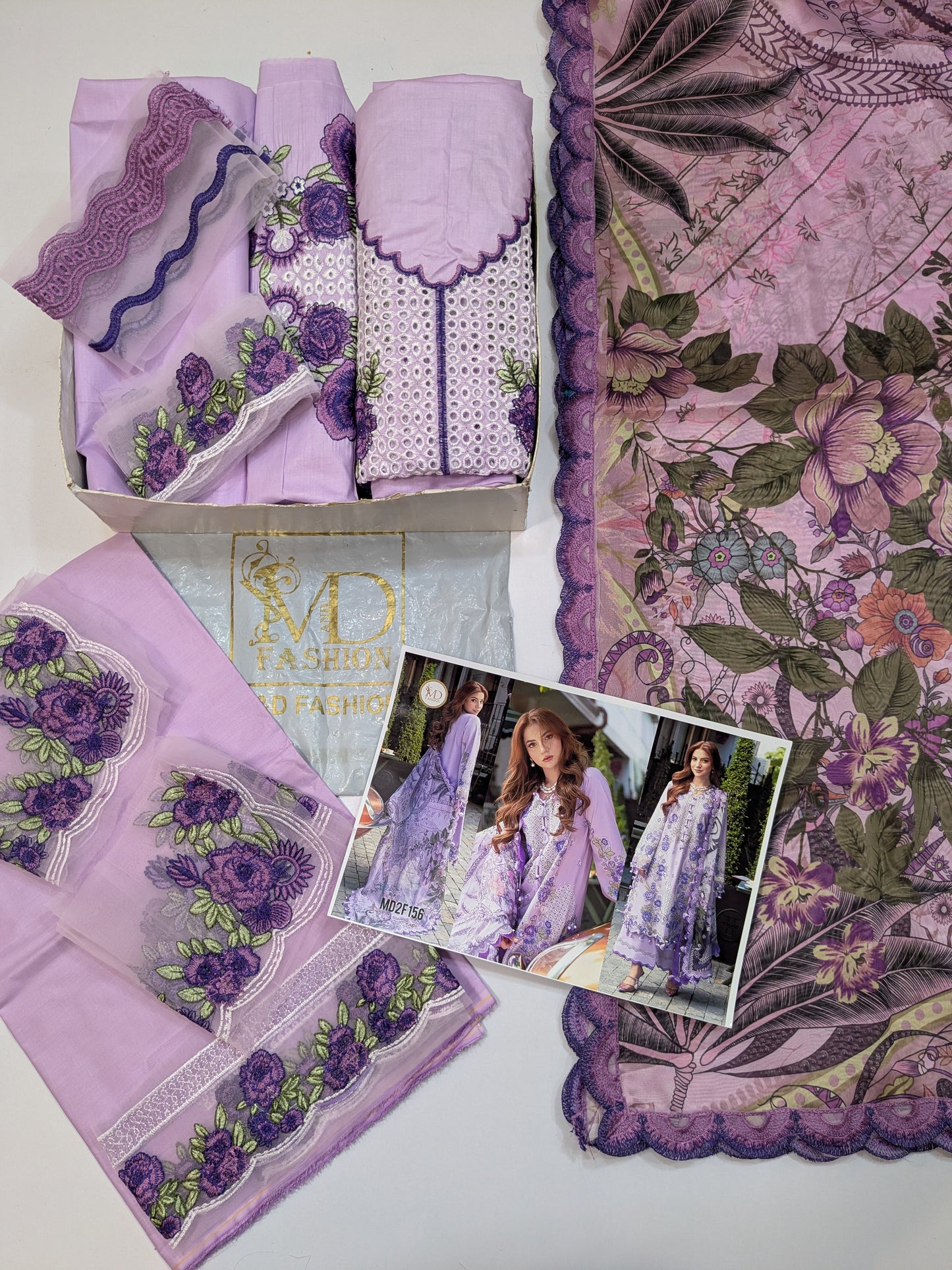 JADE LAVENDER LUXURIOUS LAWN EMBROIDERED
