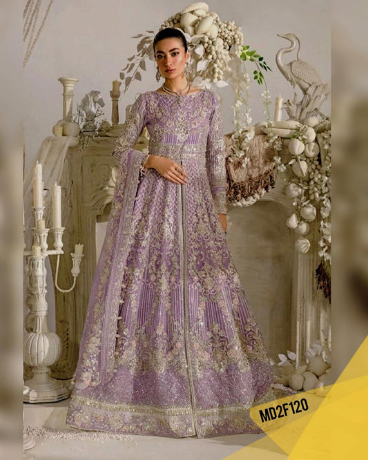 ELAF LAVENDER FULL EMBELLISHED MAXI LAHENGA