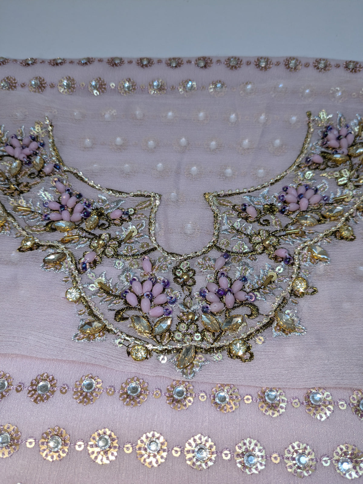 Haris Shakeel Inspired LILAC Bridal Chiffon