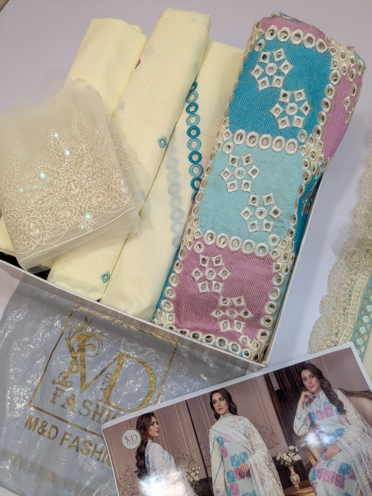 KHUAWB COLLECTION LUXURIES CHIKENKARI LAWN