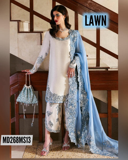 HUSSAIN REHAR INSPIRED VIRELLE LUXURIOUS LAWN