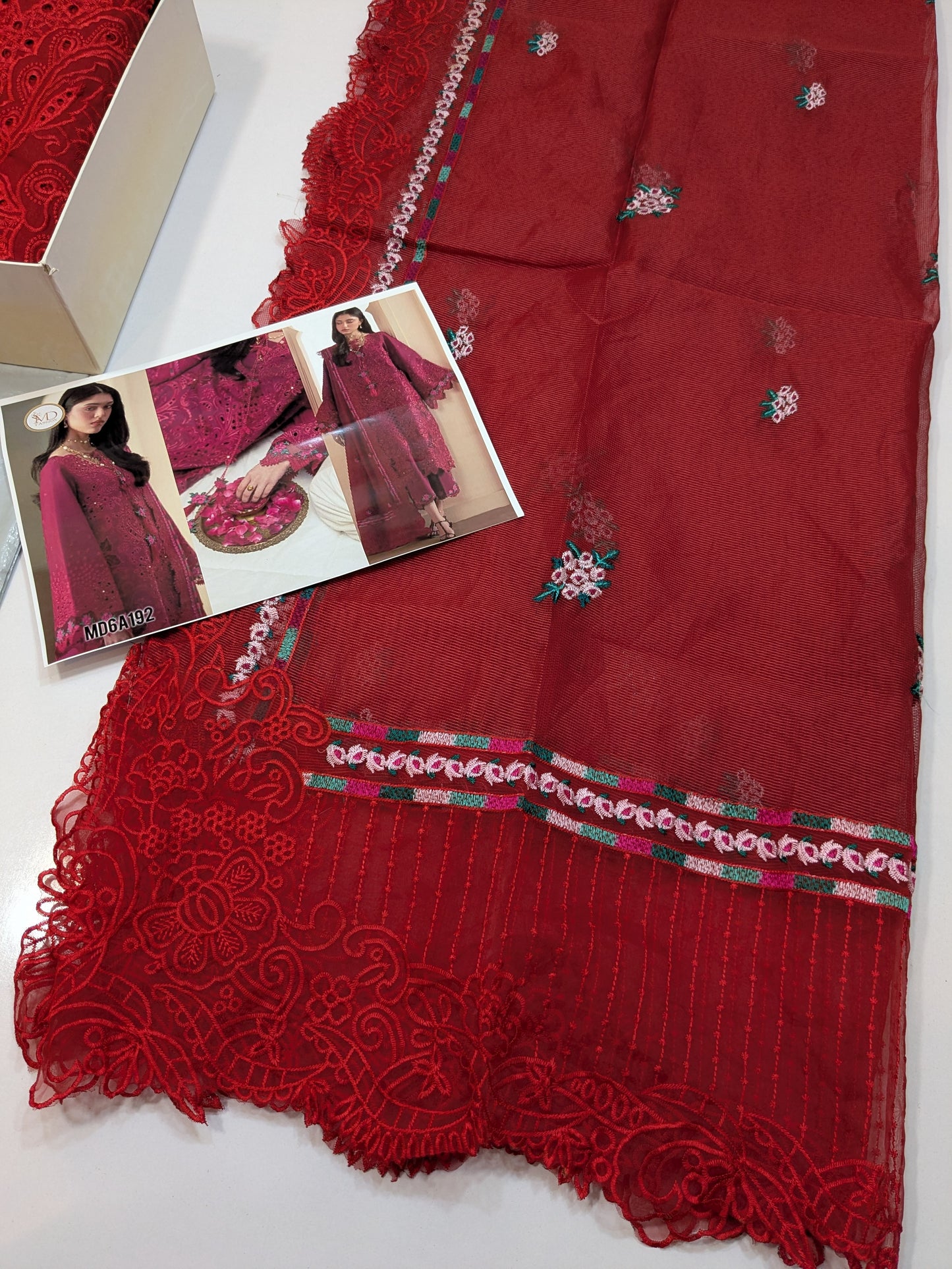 BIN ILYAS DEEP BURGUNDY MAROON LUXURIOUS LAWN