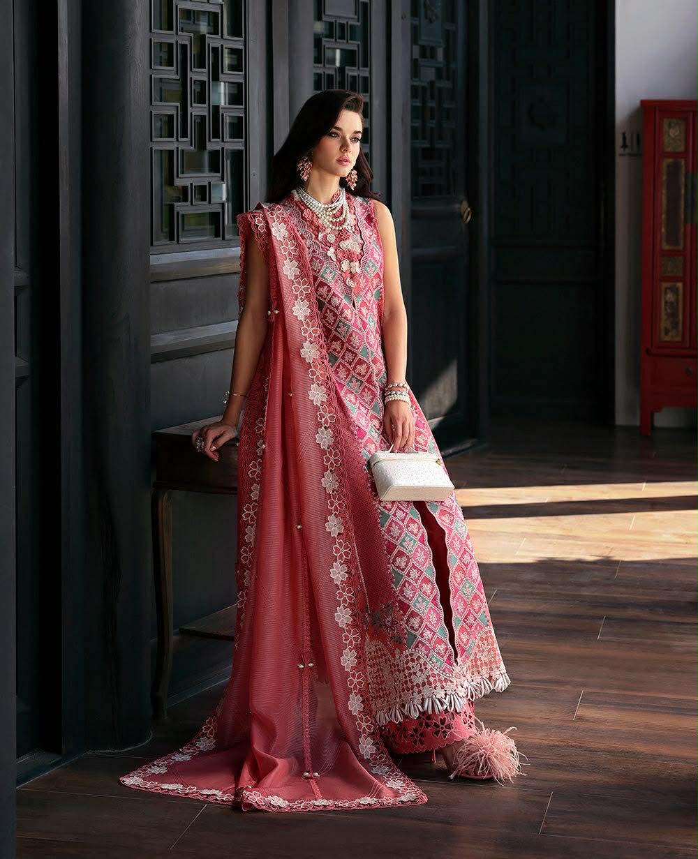 REPUBLIC WOMENSWEAR PEAVY PINK LUXURIOUS LAWN
