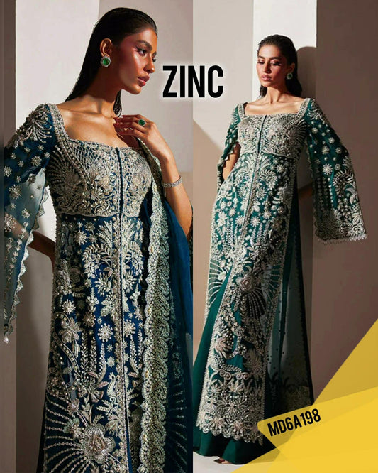 SORAYA LUXE ZINC FULL HAND EMBELLISHED PARTY WEAR