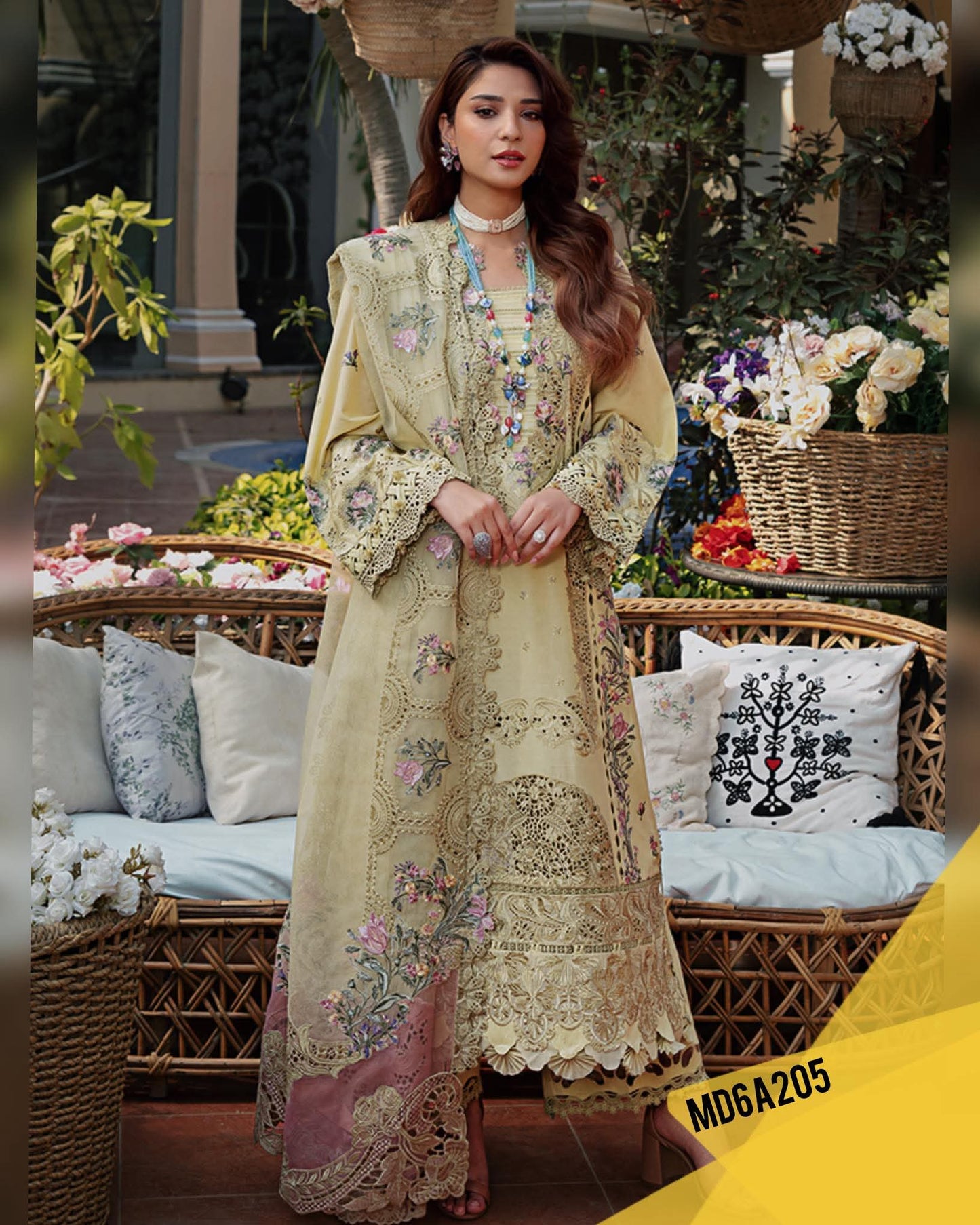 ELAF RAMSHA LUXURIOUS EMBROIDERED LAWN