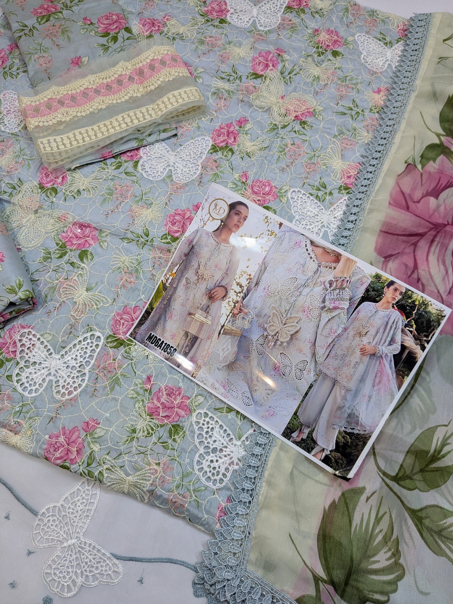 MARIA B SKY GREY BUTTERFLY 1A MPRINT