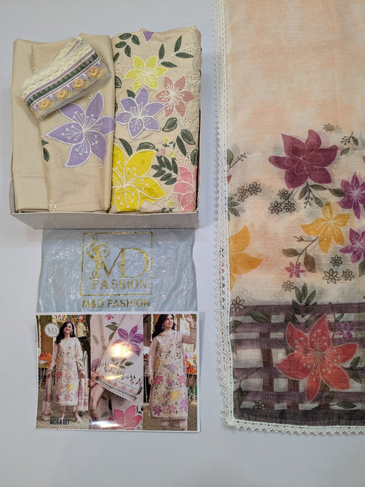 ANEELA SKIN MULTI LAWN EMBROIDERED