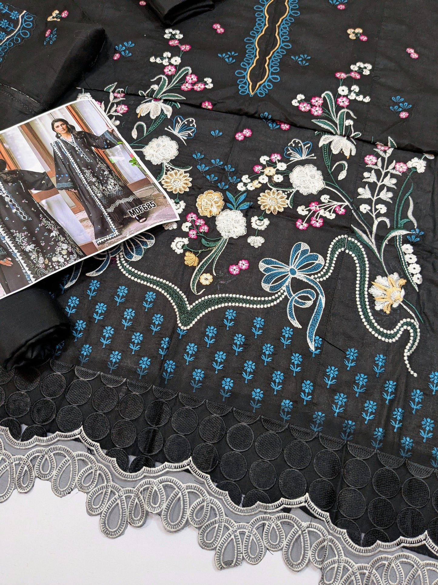 REPUBLIC WOMENSWEAR TALIA BLACK LUXURIOUS LAWN