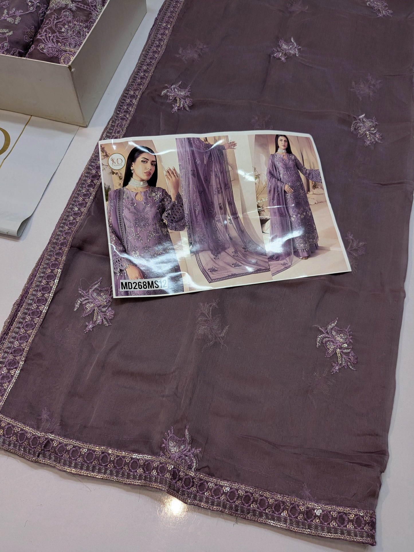 LAVISH INSPIRED CHIFFON EMBROIDERED LUXURIOUS