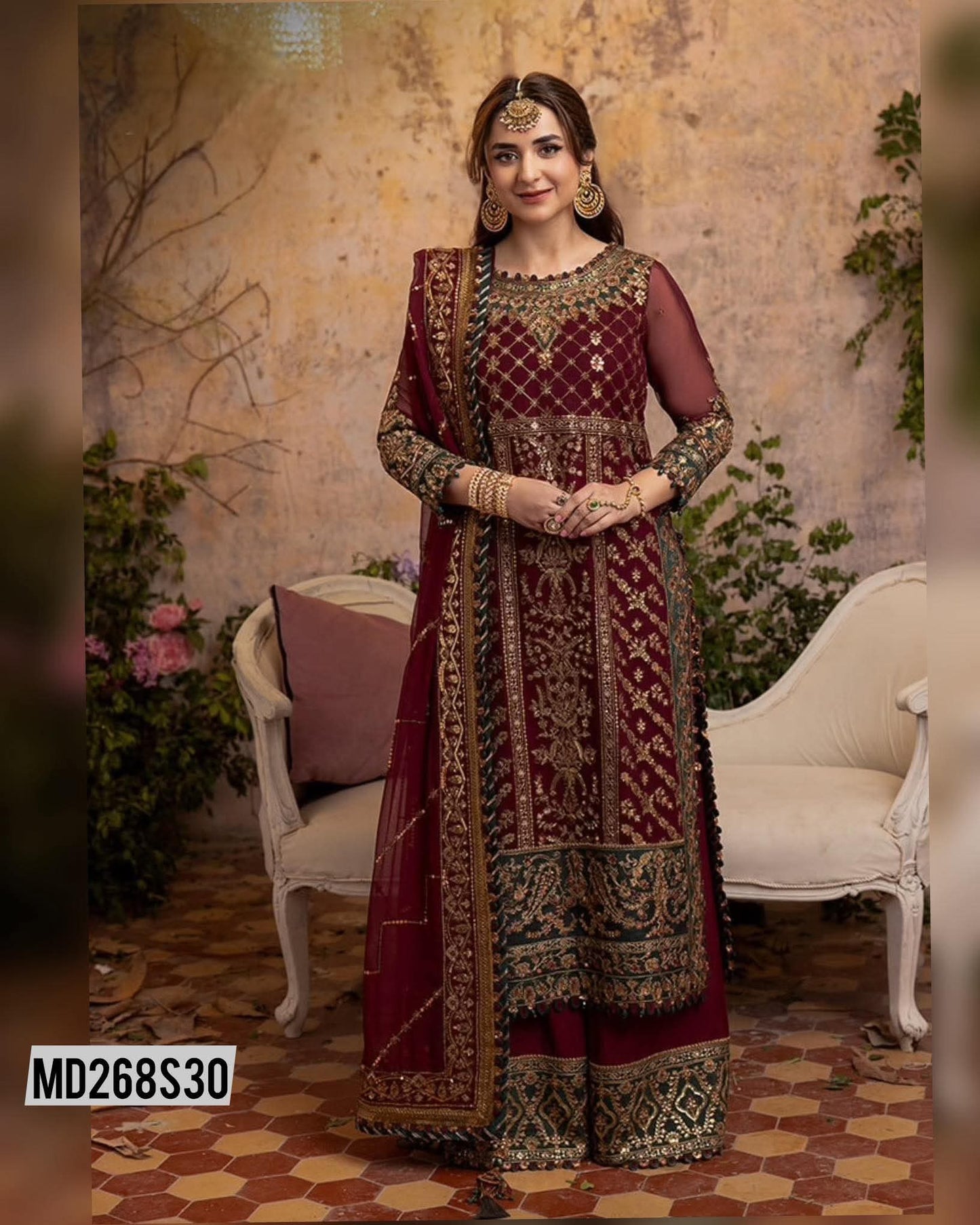 ASIM JOFA INSPIRED YUMNA CHIFFON EMBROIDERED
