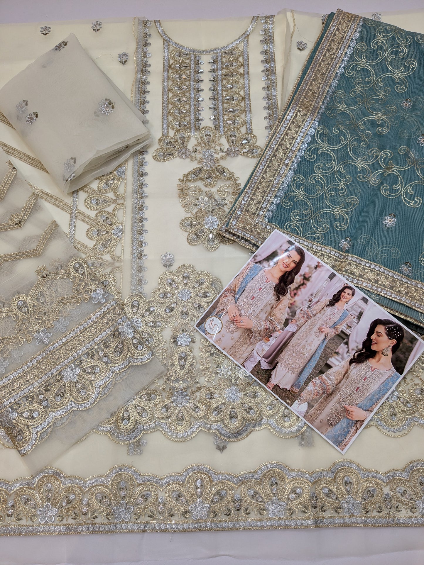 Adan Libas ETHEREAL GRACE Embroidered dress