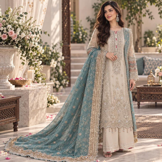 ADAN LIBAS LUXURIOUS FORMAL WEAR WITH KHADDI DUPPATA