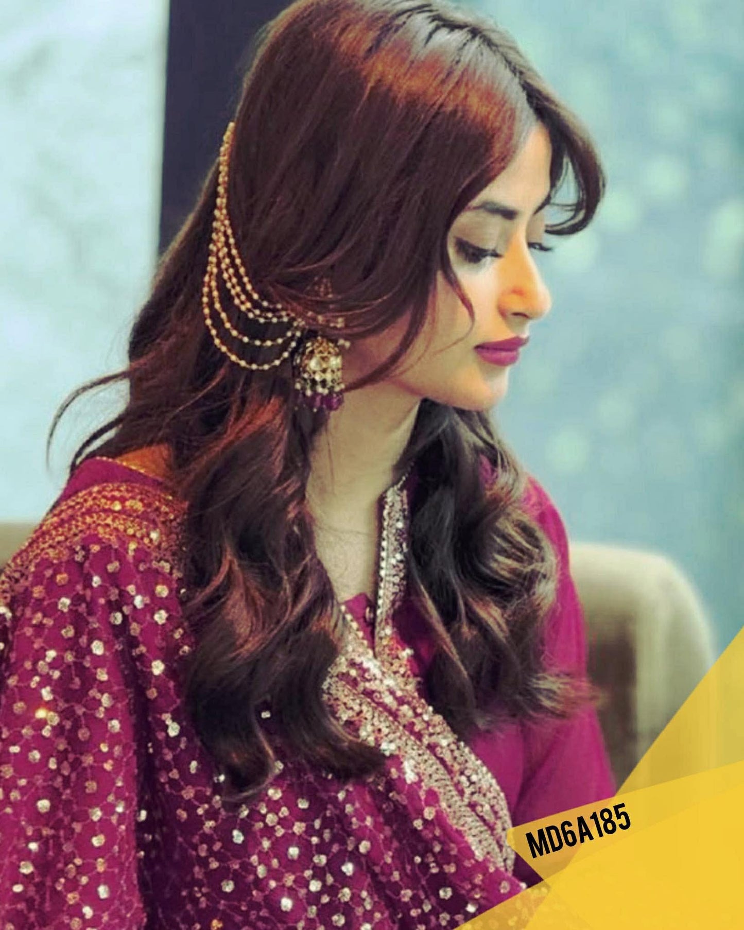 SAJAL VIRAL SILK DRESS WITH HEAVY DUPPATA