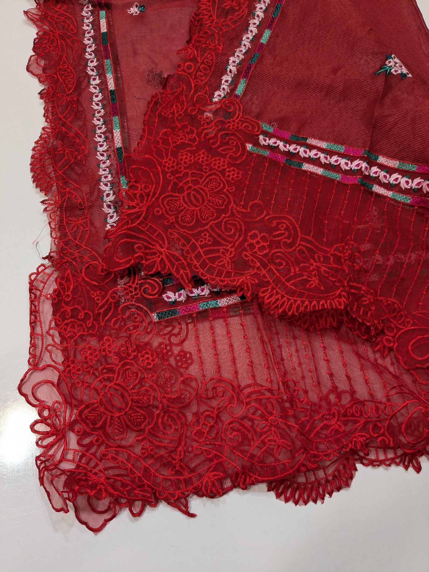 BIN ILYAS DEEP BURGUNDY MAROON LUXURIOUS LAWN