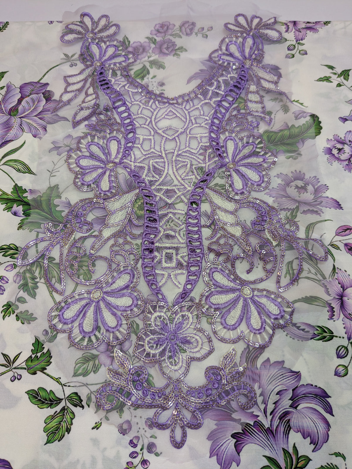 NUREH INSPIRED SWISS LAWN WITH EMBROIDERED CHIFFON DUPPATA