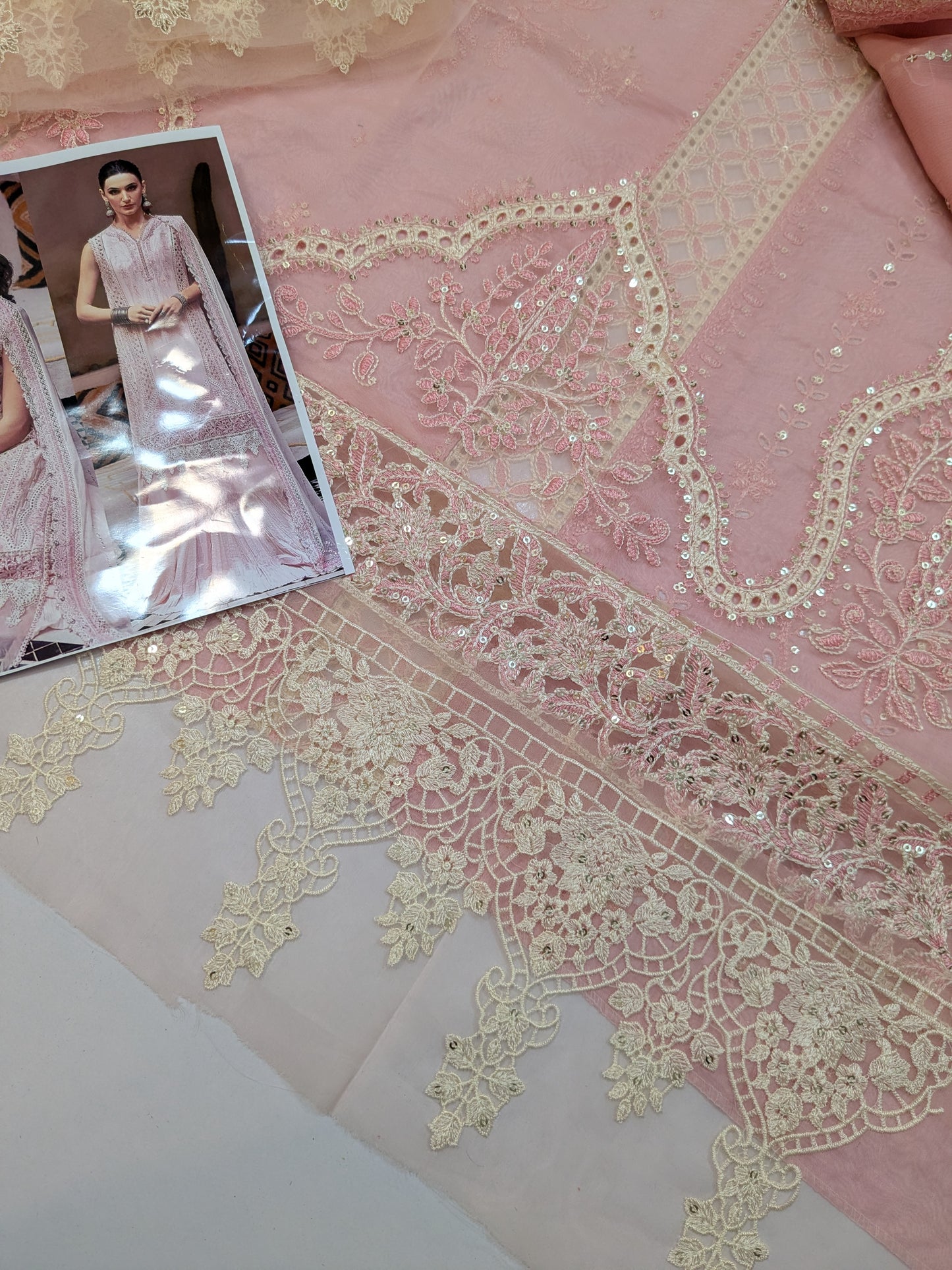 MARIA B LAWN CHIKENKARI LUXURY